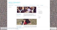 Desktop Screenshot of nicoleparamount.wordpress.com