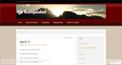 Desktop Screenshot of liferelinquished.wordpress.com