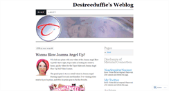 Desktop Screenshot of desireeduffie.wordpress.com