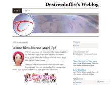 Tablet Screenshot of desireeduffie.wordpress.com