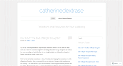 Desktop Screenshot of catherinedextrase.wordpress.com