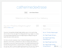 Tablet Screenshot of catherinedextrase.wordpress.com