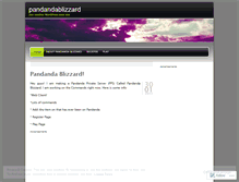 Tablet Screenshot of pandandablizzard.wordpress.com