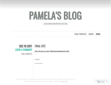 Tablet Screenshot of pamelasf2011.wordpress.com