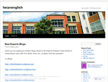 Tablet Screenshot of heianenglish.wordpress.com