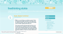 Desktop Screenshot of freethinkingstokie.wordpress.com