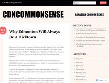 Tablet Screenshot of cdncommonsense.wordpress.com