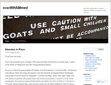Tablet Screenshot of overwhammed.wordpress.com