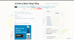 Desktop Screenshot of cherryboomshop.wordpress.com