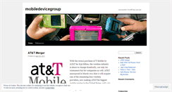 Desktop Screenshot of mobiledevicegroup.wordpress.com