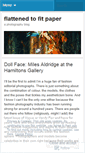 Mobile Screenshot of flattenedtofitpaper.wordpress.com