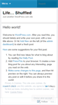 Mobile Screenshot of lifeshuffled.wordpress.com
