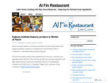 Tablet Screenshot of alfinrestaurant.wordpress.com