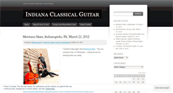 Desktop Screenshot of indianaclassicalguitar.wordpress.com