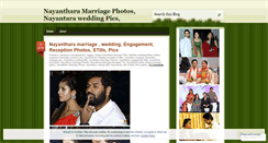 Desktop Screenshot of nayantharamarriagephotos.wordpress.com