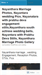 Mobile Screenshot of nayantharamarriagephotos.wordpress.com