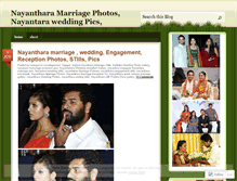 Tablet Screenshot of nayantharamarriagephotos.wordpress.com