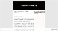 Desktop Screenshot of prehistoricrockcarvingsinnorthumberland.wordpress.com