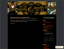 Tablet Screenshot of amiableoutlaws.wordpress.com