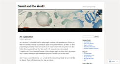 Desktop Screenshot of danielandtheworld.wordpress.com