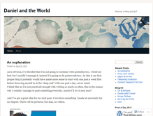 Tablet Screenshot of danielandtheworld.wordpress.com