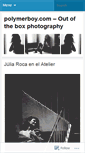 Mobile Screenshot of polymerboy.wordpress.com
