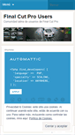 Mobile Screenshot of finalcutusers.wordpress.com
