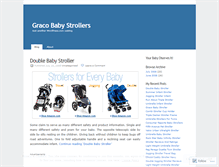 Tablet Screenshot of gracobabystrollers.wordpress.com