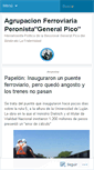 Mobile Screenshot of agrupacionferroviaria.wordpress.com
