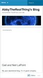Mobile Screenshot of abbytherealthing.wordpress.com