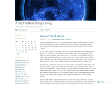 Tablet Screenshot of abbytherealthing.wordpress.com