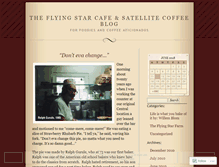 Tablet Screenshot of flyingstarcafeandsatellitecoffee.wordpress.com