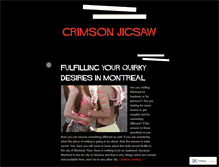 Tablet Screenshot of crimsonjigsaw.wordpress.com