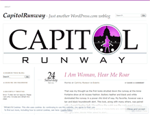 Tablet Screenshot of capitolrunway.wordpress.com