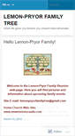 Mobile Screenshot of lemonpryorfamilytree.wordpress.com