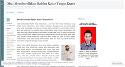 Desktop Screenshot of obatmembersihkanrahimkotortanpakuret.wordpress.com