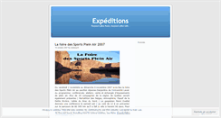 Desktop Screenshot of expeditions.wordpress.com