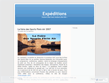 Tablet Screenshot of expeditions.wordpress.com