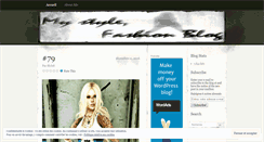 Desktop Screenshot of mystylefashionblog.wordpress.com