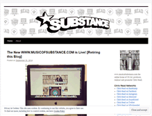 Tablet Screenshot of musicofsubstance.wordpress.com