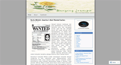 Desktop Screenshot of bungong.wordpress.com
