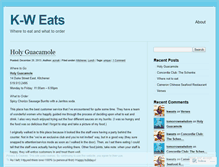 Tablet Screenshot of kweats.wordpress.com