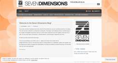 Desktop Screenshot of 7dimensionsblog.wordpress.com