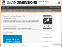 Tablet Screenshot of 7dimensionsblog.wordpress.com