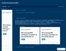 Tablet Screenshot of banglanewspaperheadline.wordpress.com