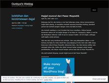 Tablet Screenshot of gunkyut.wordpress.com