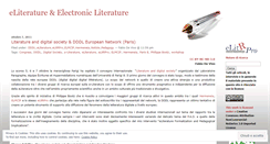 Desktop Screenshot of eliteratures.wordpress.com