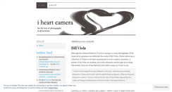 Desktop Screenshot of iheartcamera.wordpress.com