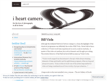 Tablet Screenshot of iheartcamera.wordpress.com