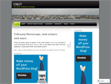Tablet Screenshot of cnutword.wordpress.com